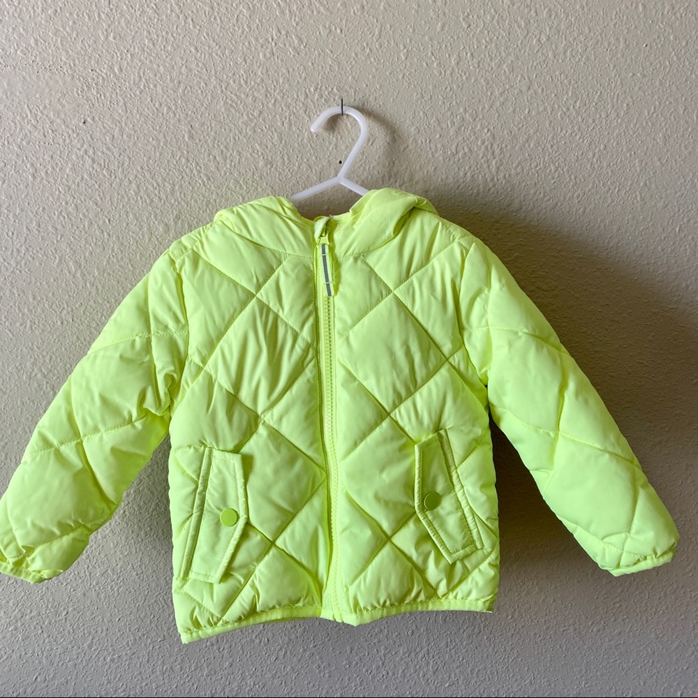 Cat & Jack Toddler 2T Neon Winter Coat